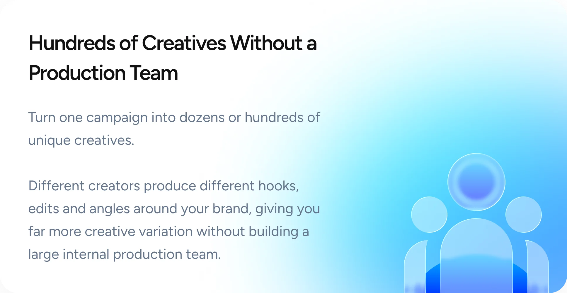 Hundreds of Creatives Without a Production Team