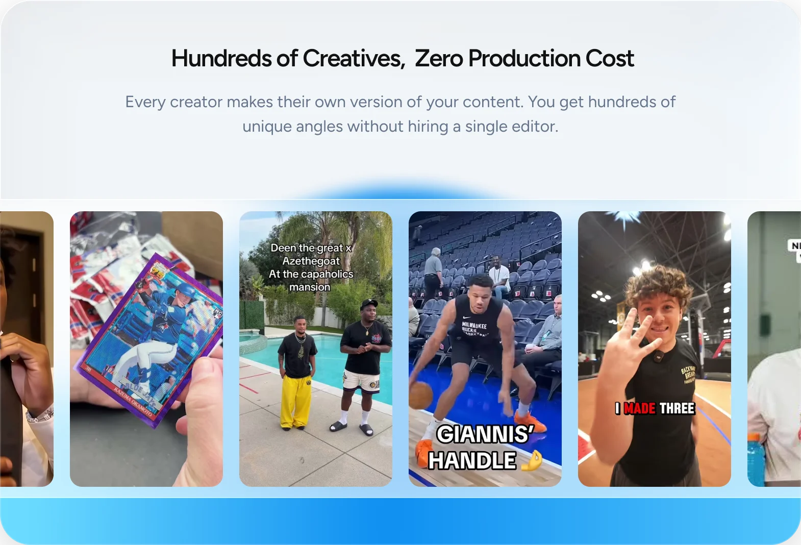 Hundreds of Creatives, Zero Production Cost